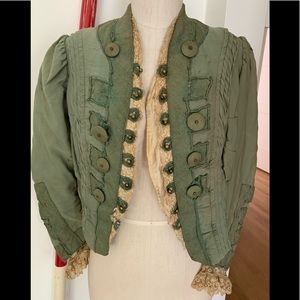 Victorian vintage green jacket US4